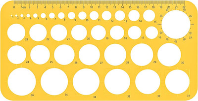 Circle round Stencil Template Artist Design Drawing Aid Tool (Diameter from 1 Mm