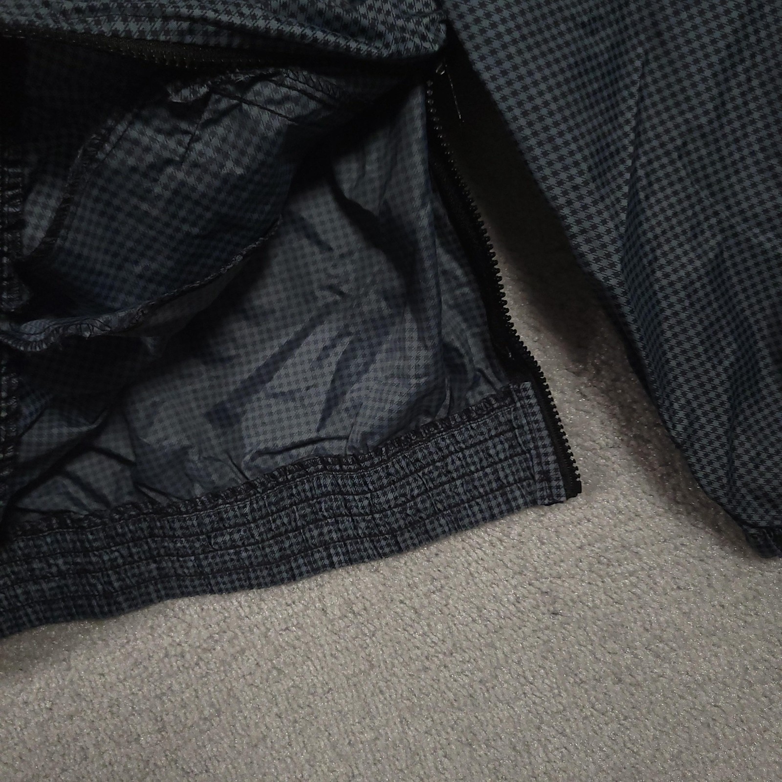 Jerzees Pullover Jacket Mens Medium Black Gray Wi… - image 5