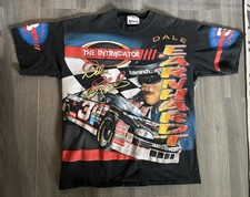 Vintage 90's Dale Earnhardt AOP NASCAR T Shirt XL