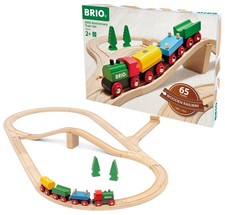 BRIO Classic Wooden Railway Train Set for Kids Age 3 Years Up - 65th Anniversary