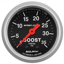Autometer 3304 Boost Gauge 2-116 Boost 0-35 Psi Sport-comp Autometer 3304 Boost Gauge 2-116 Boost 0-35 Psi Sport-comp