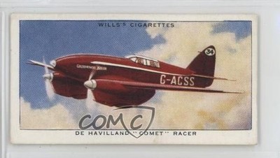 1938 Wills Speed Title in Black Tobacco De Havilland Comet Racer #5 10bt