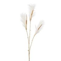Artplants Kunst Zweig Sandrohr Lomta Mit Rispen, Creme-Gold, 100Cm