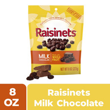 Raisinets Milk Chocolate Covered Raisins, Gluten-free California Chocolate Raisi