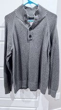 Weatherproof Vintage Men's Gray Pullover Sweater Size M