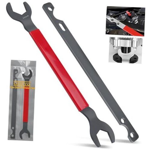 Kit attrezzi rimozione frizione ventola, chiave 32 mm e chiave utensile ventola frizione 36 mm, rosso acqua - Foto 1 di 7