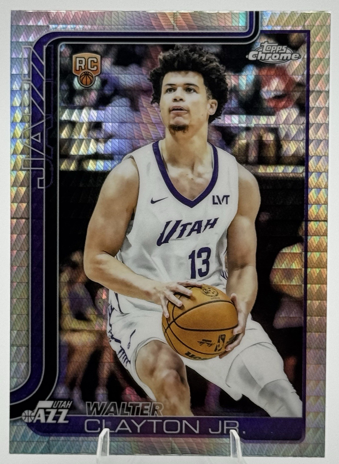 2025 Topps Chrome Basketball WALTER CLAYTON JR #268 Prism Refractor (RC)