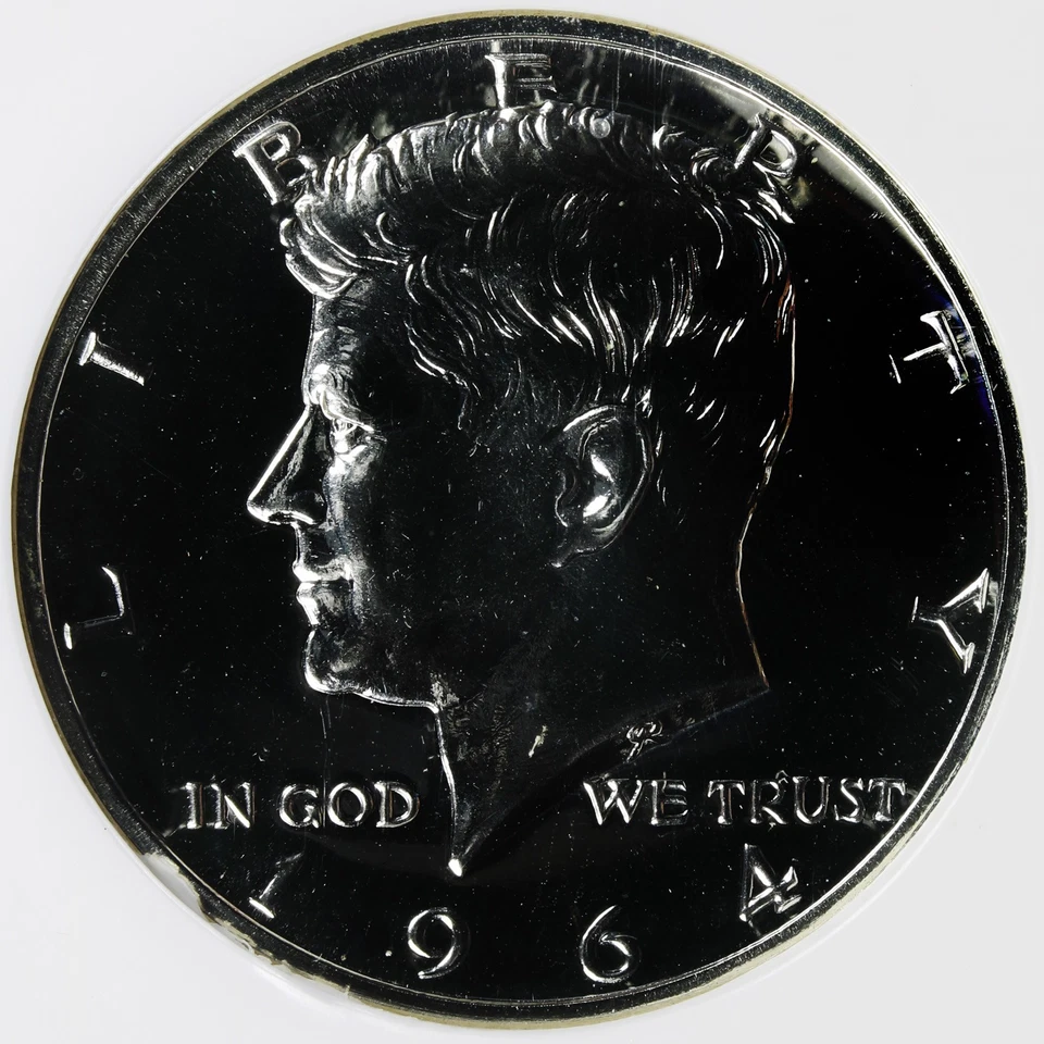 1964 Proof 50c Kennedy Accented Hair Half Dollar NGC PF68 - Image 3 of 4