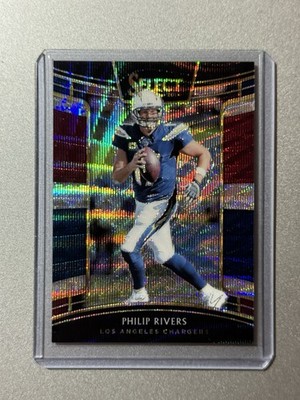 Philip Rivers LA Chargers Panini Select NFL 2018 TRI-COLOR PRIZM SP /199
