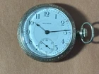 ANTIQUE 1912 WALTHAM POCKET WATCH 17J SILVER TONE CASE
