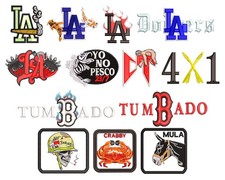 Hat Embroidery Design Bundle, Brother PES Embroidery Files, Ricoma DST Bundle,