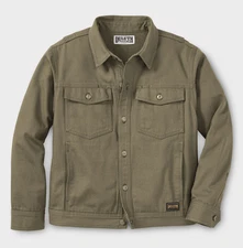 BEST SALES Du.luth Men's Fire Hose Trucker Jacket, Frontier Green