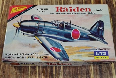 Mitsubishi J2M3 Raiden (Jack) Japanese Fighter Aircraft Nichimo 1/72 Scale
