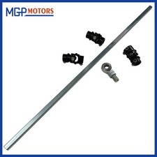 Complete 36 Dd Steering Shaft Kit 3 Black U-joints With Support Bearing
