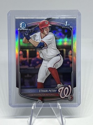 Ethan Petry 2025 Bowman Draft #BDC-151 Refractor Chrome Rookie 1st RC