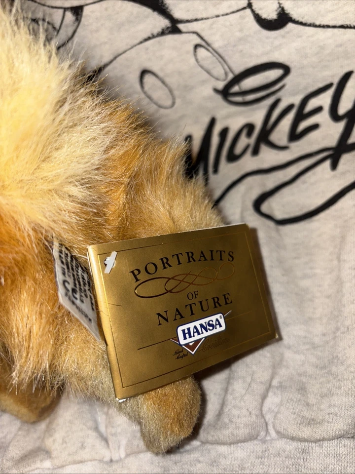 Cachorro de zorro de pie - Juguete suave de peluche realista Hansa 27 cm etiquetas RARO Foto 4 de 4