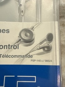 Sony Headphones With Remote Control, PSP PlayStation Portable PSP140u 98524 NEW
