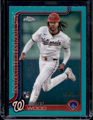 2025 Topps Chrome - James Wood #132 Teal Refractor /299 (RC) | eBay