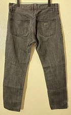 Carhartt WIP Klondike Regular Tapered Jeans Men’s Size 33x32 Black Stone Wash