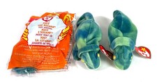 Ty Teenie Beanie Babies Iggy Iguana 1993 McDonald  s Lot of 3 Plush Toys