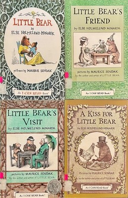 LOT OF 4 LITTLE BEAR BOOKS BY ELSE HOLMELUND MINARIK ~ VINTAGE I CAN READ BOOKS