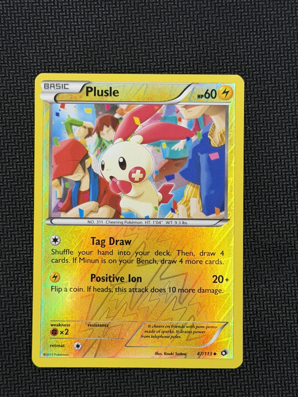 Plusle Reverse Holo Uncommon Legendary Treasures 47/113 NM