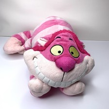 Disney Cheshire Cat Alice in Wonderland Pink 15" Plush Stuffed Animal