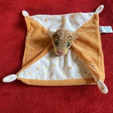 🇫🇷 Doudou Plat Nala Le Roi Lion Orange Beige Disney Neuf Jamais Utilisé