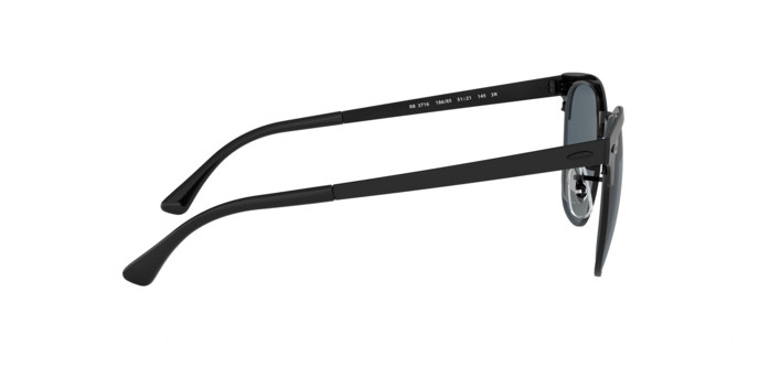 RAY BAN RB 3716 Clubmaster Metal 186/R5 51mm Sunglasses image 4