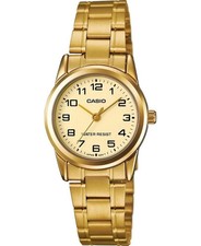 Casio Ladies' Standard Analog S.Steel Band Watch LTPV001G-9B LTP-V001G-9B