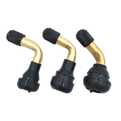 4x PVR60 Motorcycle Tubeless Tire Valve Stems Right Angle 90 Degrees Pull-In