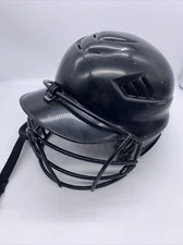 Rawlings CFBH1 Coolflo Molded Batting Helmet With Face Guard & Chin Strap, Black