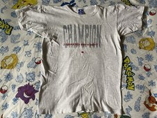 Vintage Champion Single Stitch Embroidered Shirt Made In USA Large