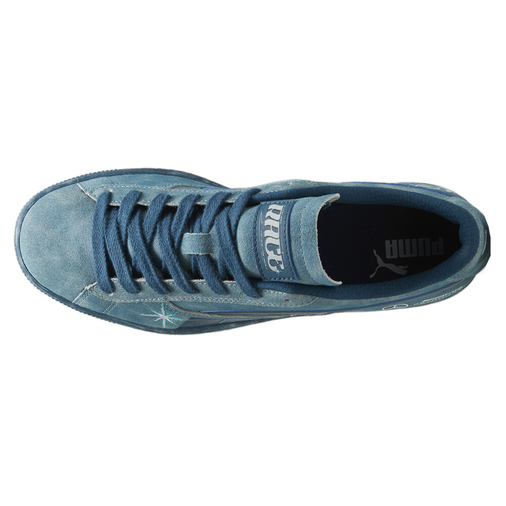 Puma Mapf1 Suede T Cgs Graphic Lace Up Mens Blue Sneakers Casual 
