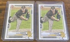Kevin Kopps 2021 Bowman Draft 1st Bowman #BD-7 San Diego Padres Lot (2)