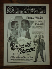 Music for Millions, Margaret O'Brien, Jos&eacute; Iturbi, June Allyson, Pressbook #788