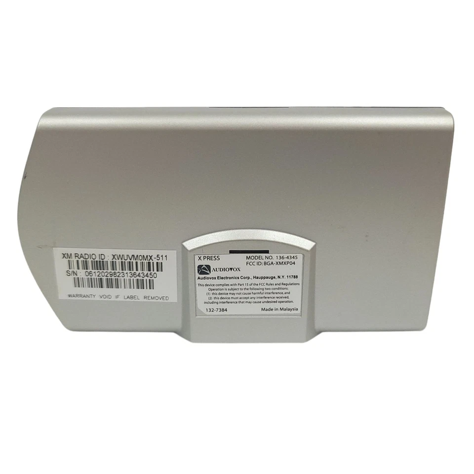 XM Xpress XMCK-10A Plug & Play Radio Satelital Coche Kit SIN PROBAR SIN ADAPTADOR DE CORRIENTE Foto 3 de 4