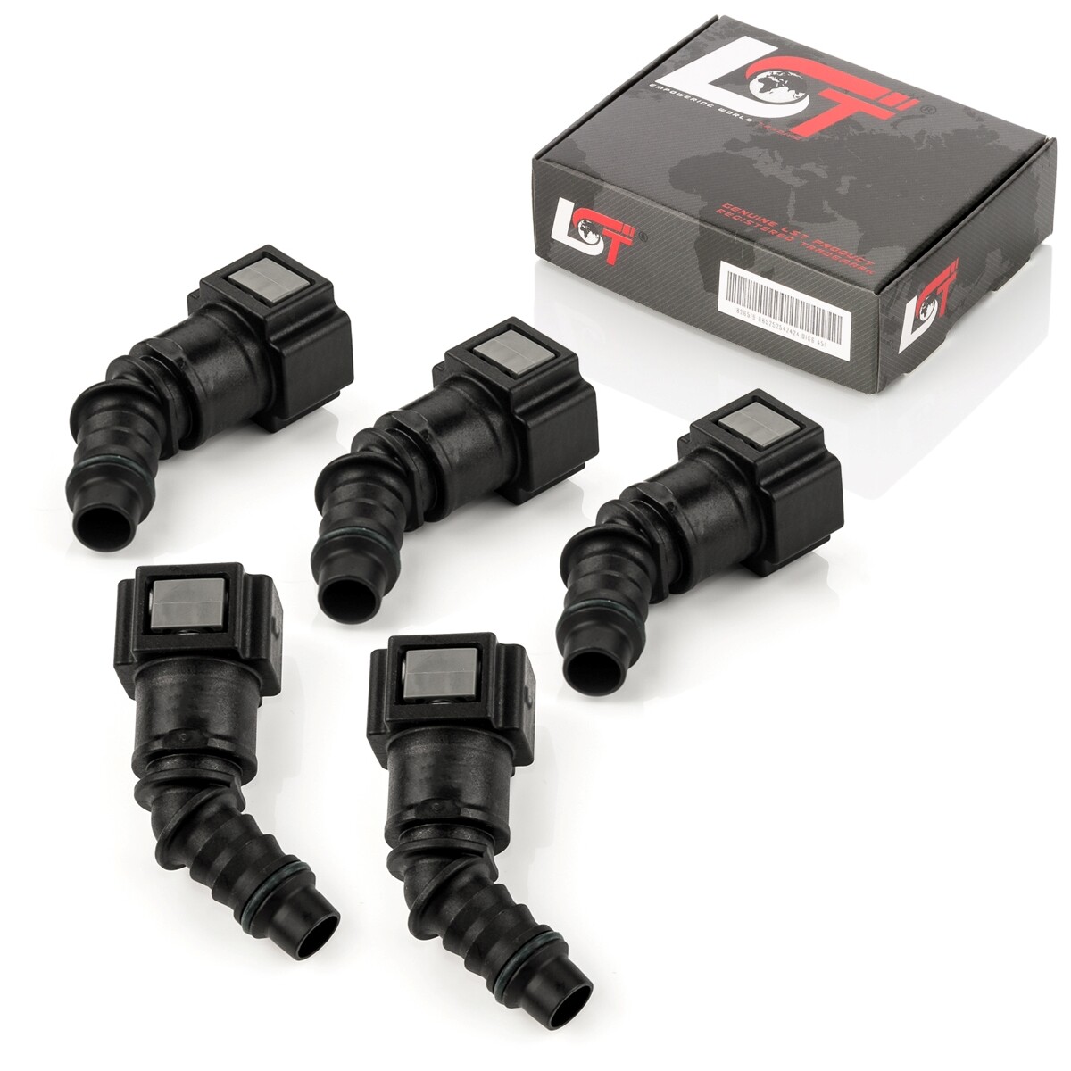 5x Quick Release Fuel Line Hose Coupling 45° 7.89x8mm for LANCIA