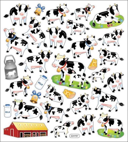 Multi-Colored Stickers-Dairy cows - 第 2/2 張圖片