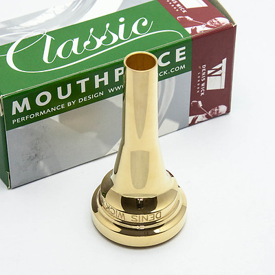 Bocchino Per Eufonio Denis Wick 4AY - Bordo E Tazza In Oro 24K, Piatto Piccolo, Nuovo - Foto 2