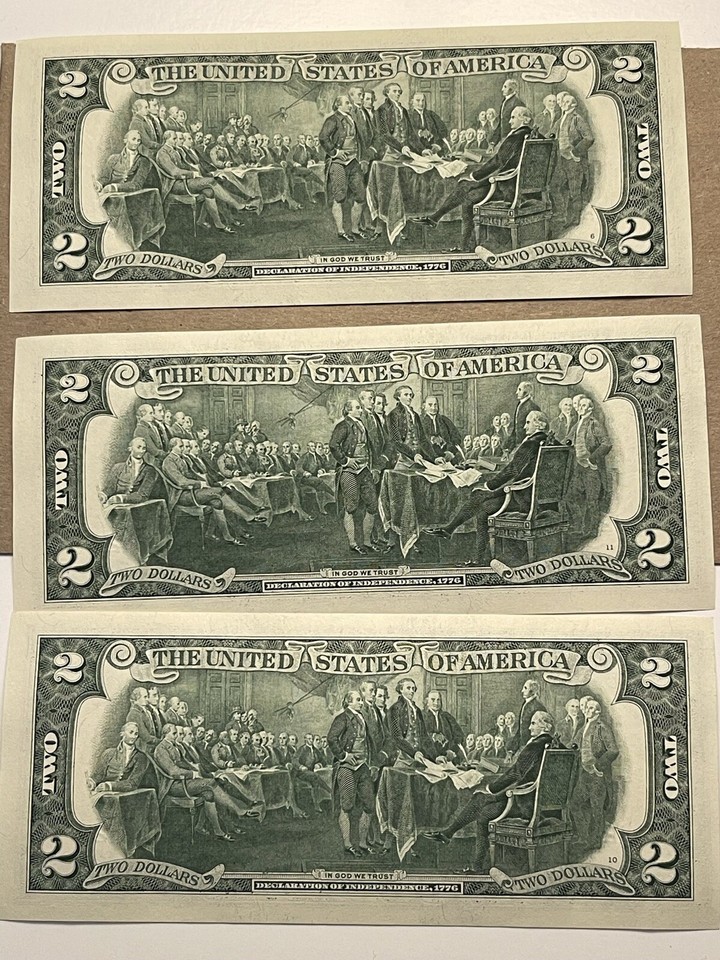 2 Dollar Bill 2017 Uncirculated Sequential Two Dollar Bills – Crisp 2017A $2 Notes, Save On Bulk 2 Dollar Bill In Sequence - Foto 8