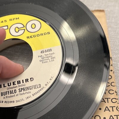 RARE 45 RPM RECORD: Mr. Soul / Bluebird, Buffalo Springfield (FH