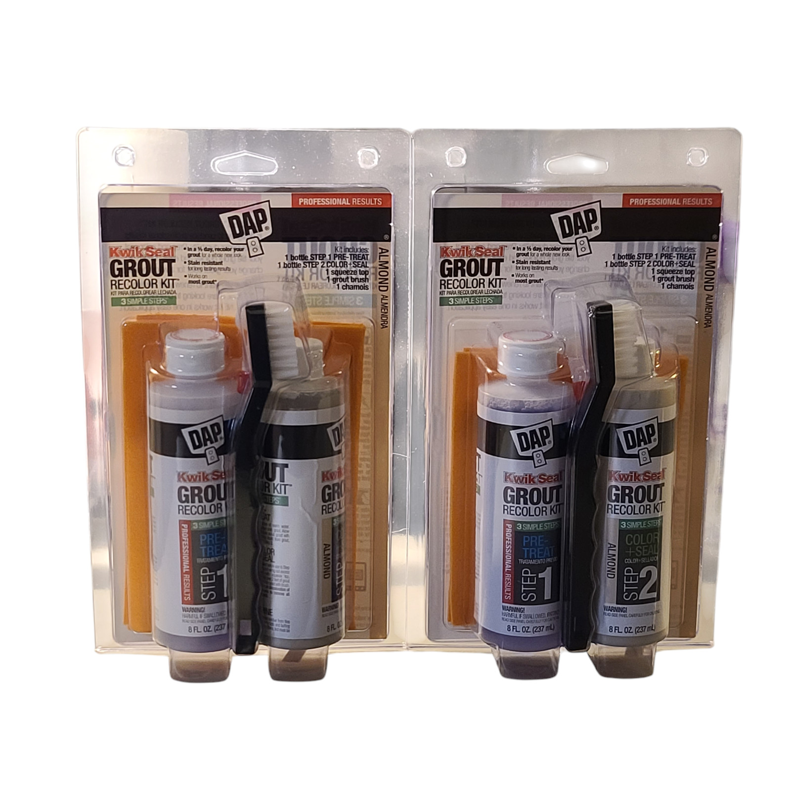 2 Pack Dap Almond Grout Cleaner & Recolor Kit