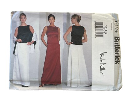 Butterick Sewing Pattern 6394 NICOLE MILLER Skirt Stole Misses Size 12-16