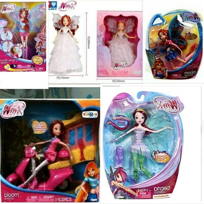 LOT OF 5 WINX CLUB BLOOMS & TECNA Dolls PINK exclusive