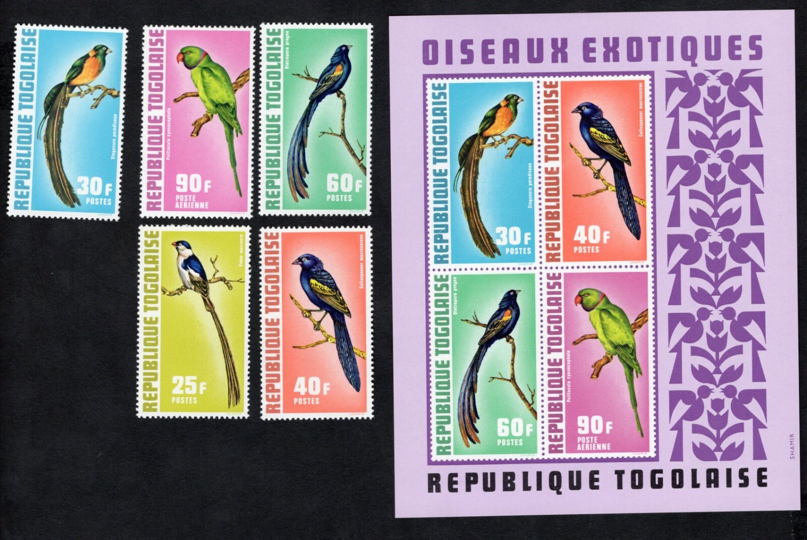 Togo 1972 block+stamps Mi#bl.66+935A-939A START8%ONLY MNH CV=37$