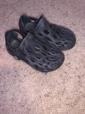 *MERREL*  Hydro Moc Size Kids 10 Shoe Black Gray Water Slip On