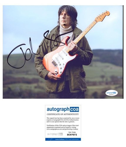 John Squire "The Stone Roses" Gitarrist Autogramm signed 8x10 Foto ACOA