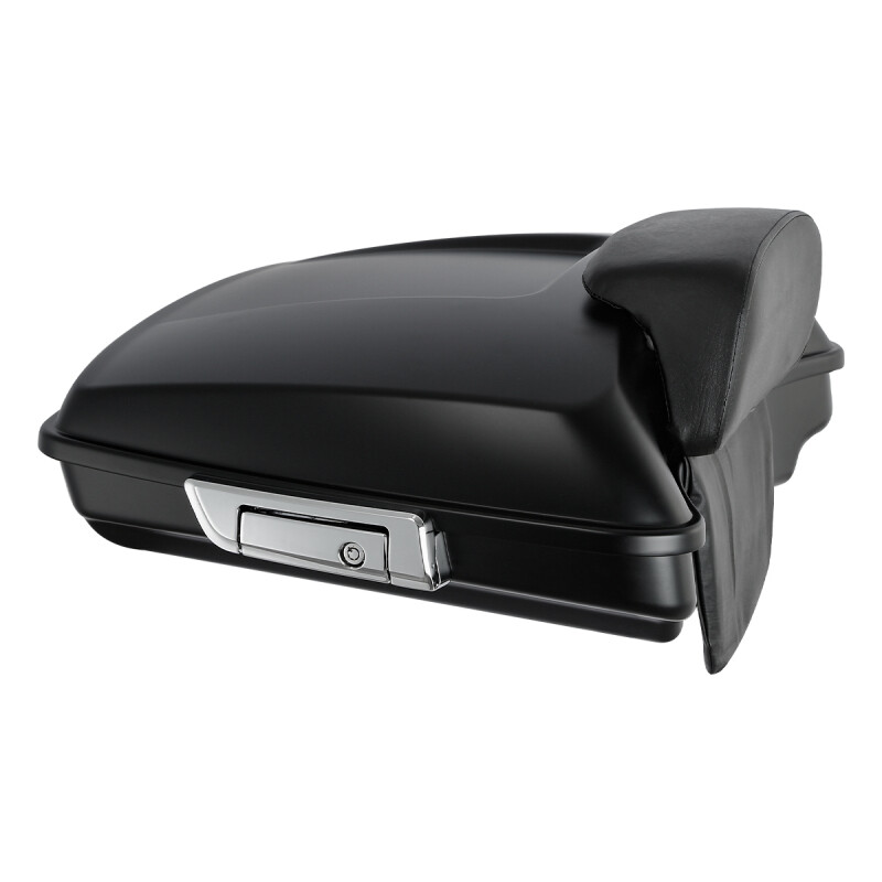 Matte 5.5" Razor Trunk Pad Solo Rack Fit For Harley Touring Road Glide 14-25