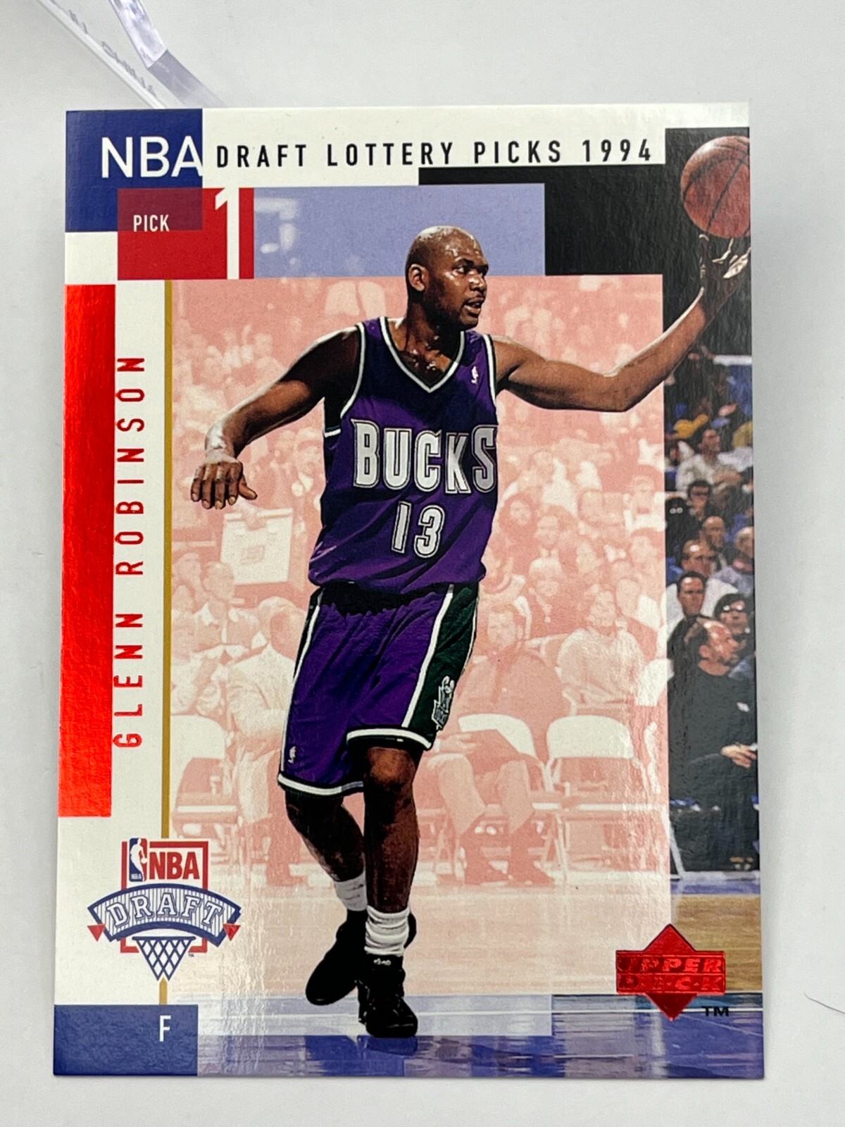 1994 Upper Deck Basketball NBA Draft Lottery Picks RC #D1 Glenn Robinson - RED